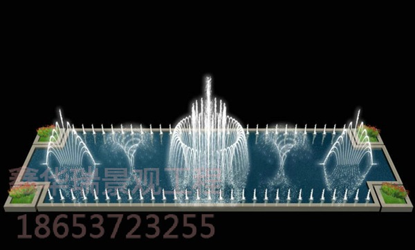 東營交警大隊廣場音樂噴泉工程