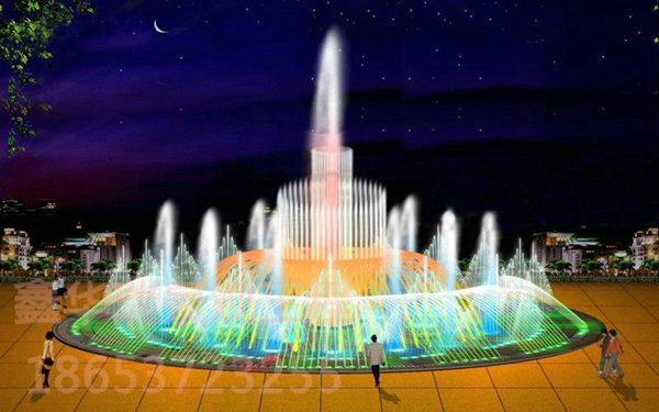 臨沂金玉山集團大廈音樂噴泉工程