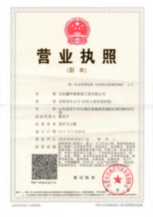 營(yíng)業(yè)執(zhí)照